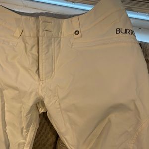 Burton off white snowboarding pants woman